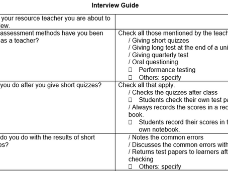 Learning Experience 8: The Teacher as an Implementor of Purposeful Assessment