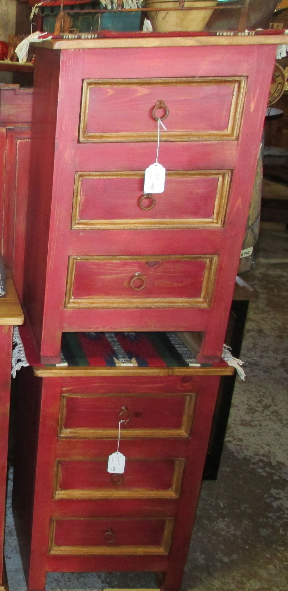 Thumbnail: NIGHTSTAND 3 DRAWERS WOOD