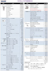 stand21製品price list,porscheコレクションprice list