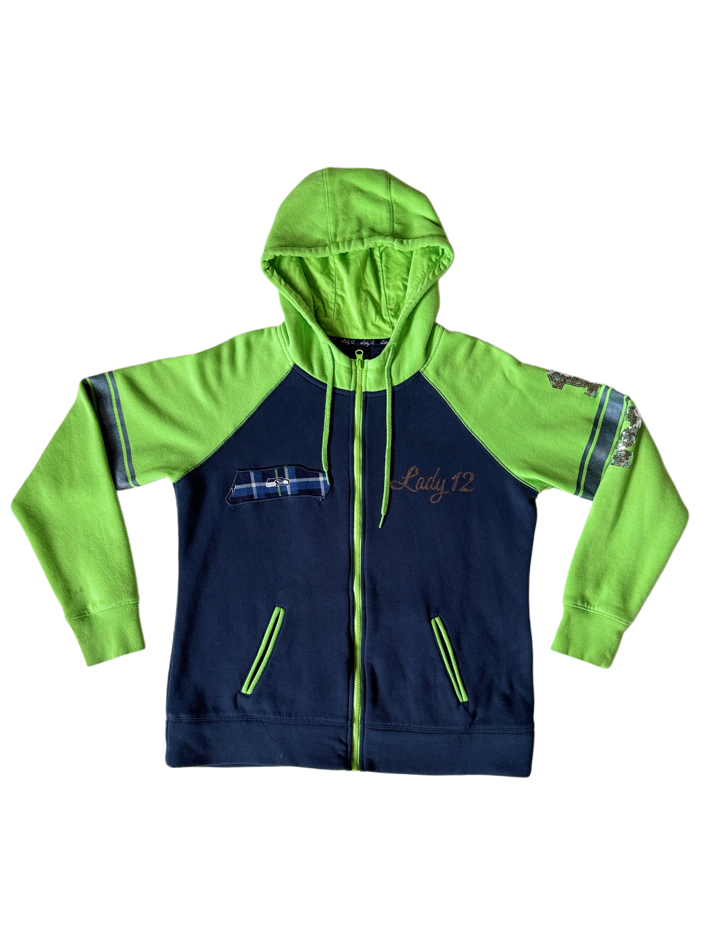 Patchwork Zipup Hoodie - Women’s Large 