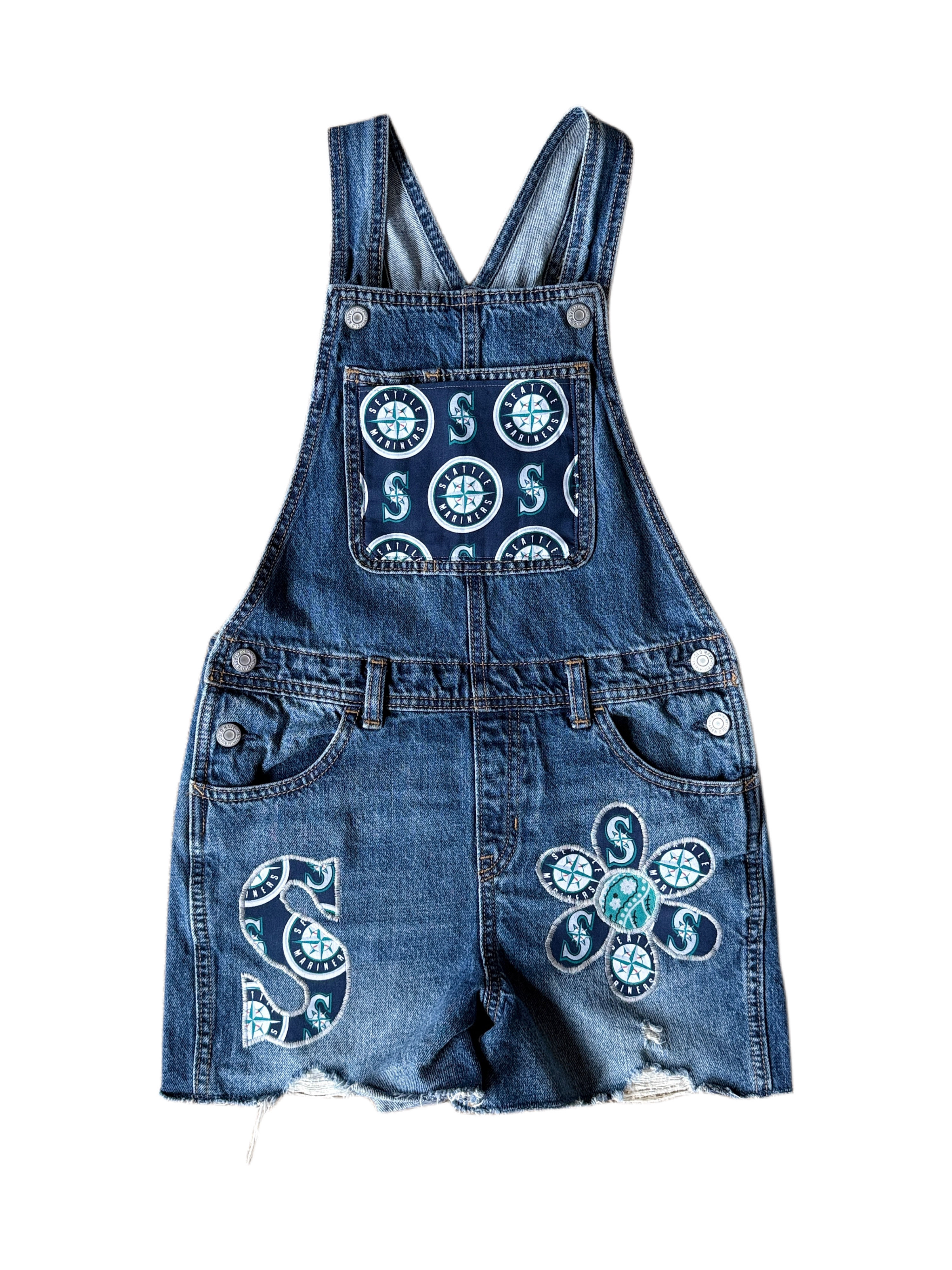 Seattle Patchwork Overalls - Girls 10/12