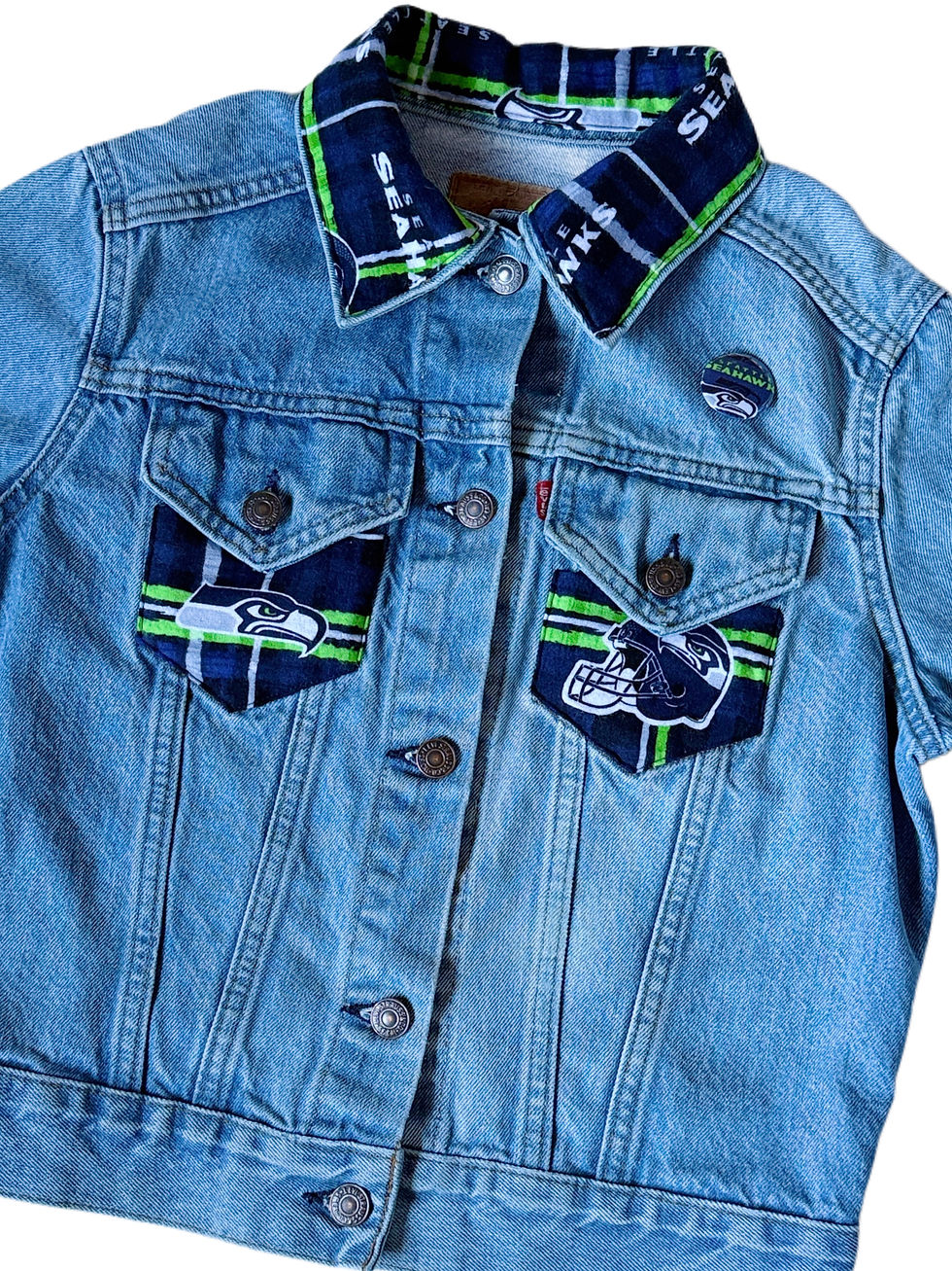 Thumbnail: Paneled Levi’s Vintage Denim Jacket - Youth Medium