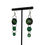 Thumbnail: Dark Green Button Earrings