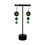 Thumbnail: Dark Green Button Earrings