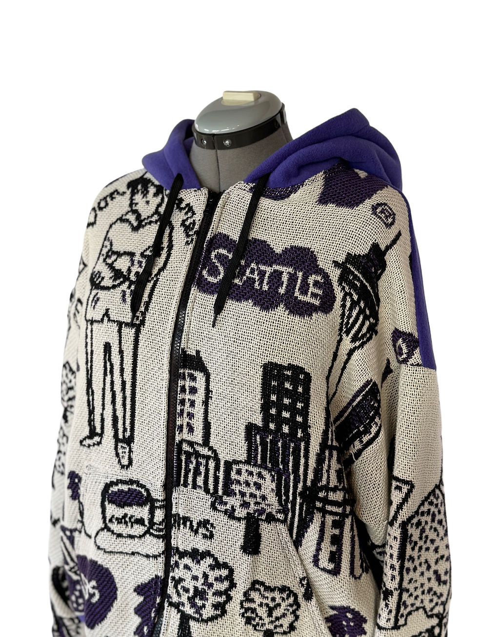 Thumbnail: University of Washington Tapestry Blanket  Jacket - Unisex Large
