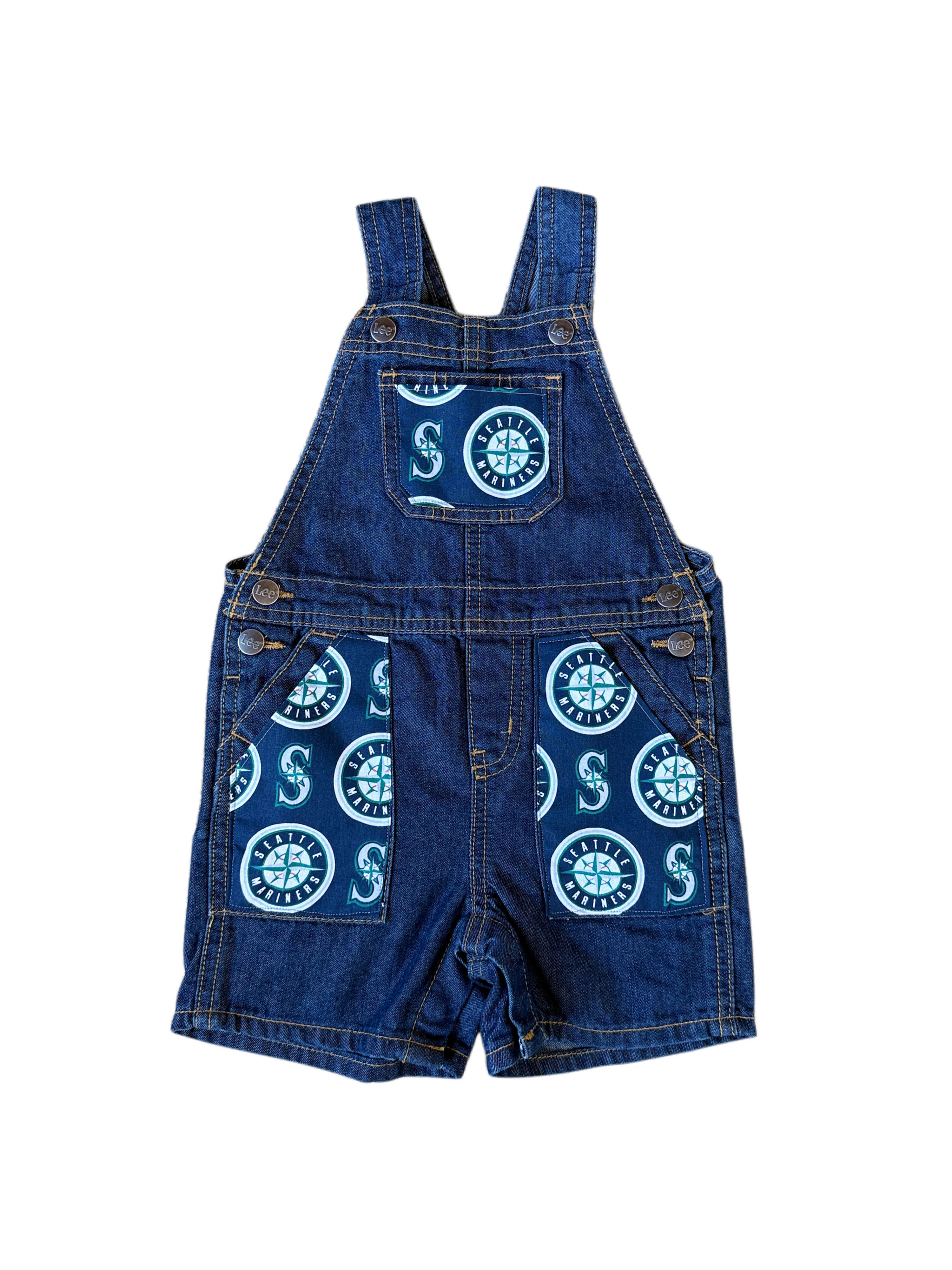 Seattle Patchwork Overalls - 24 months