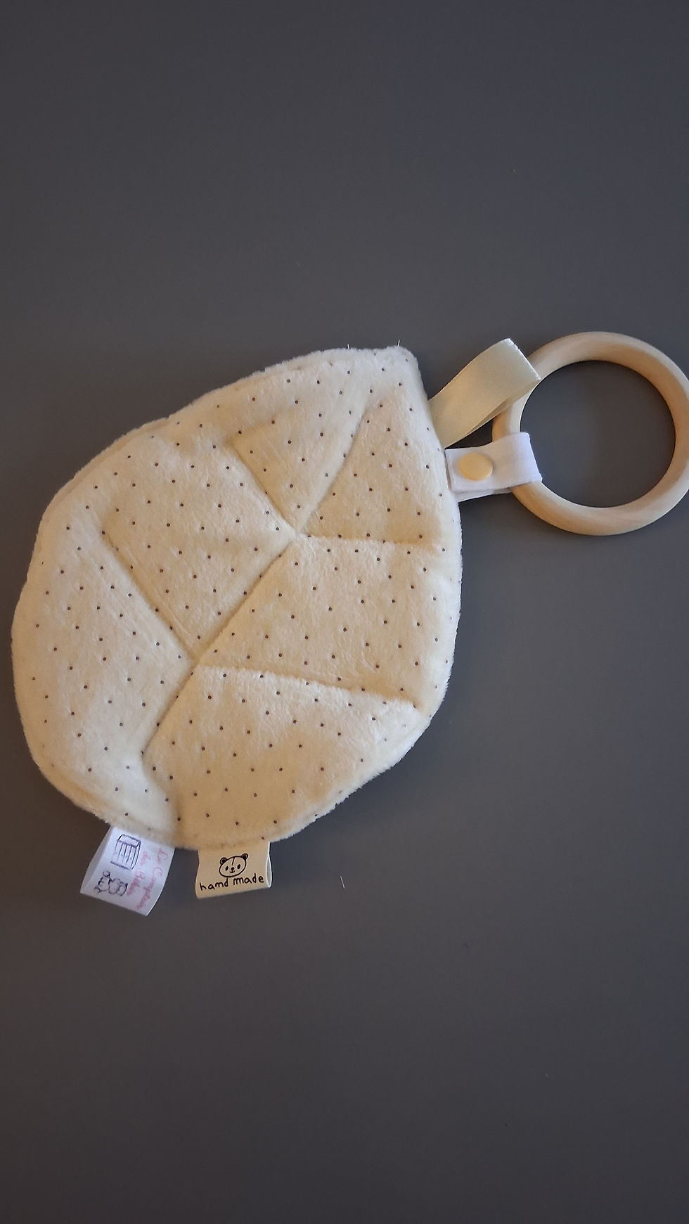 Miniature : Anneau de Dentition & Doudou Feuille Minky