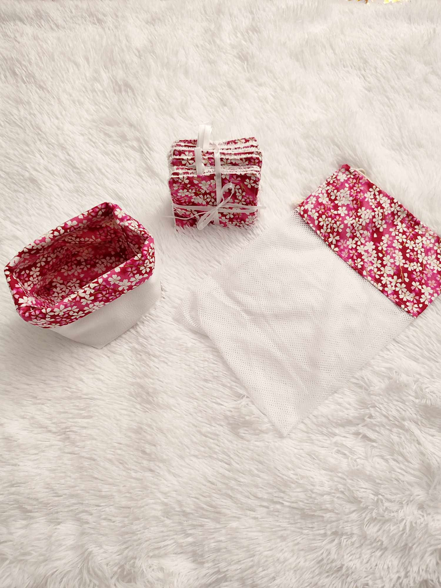 Pack Lingettes Démaquillantes Sakura Rouge