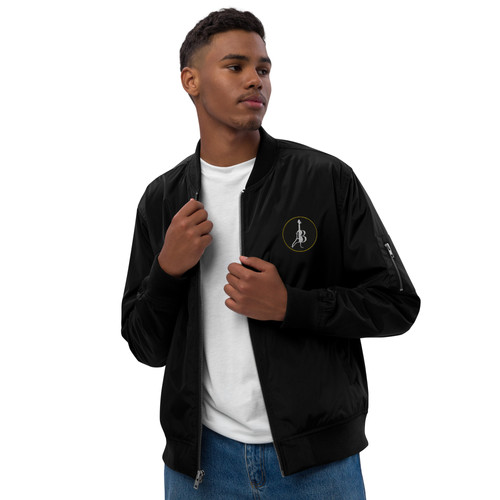ABM Logo Premium Recycled Bomber Jacket | Alyssa Barker Music