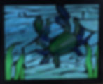 Crofton MD - Glass on Glass Mosaic Crab