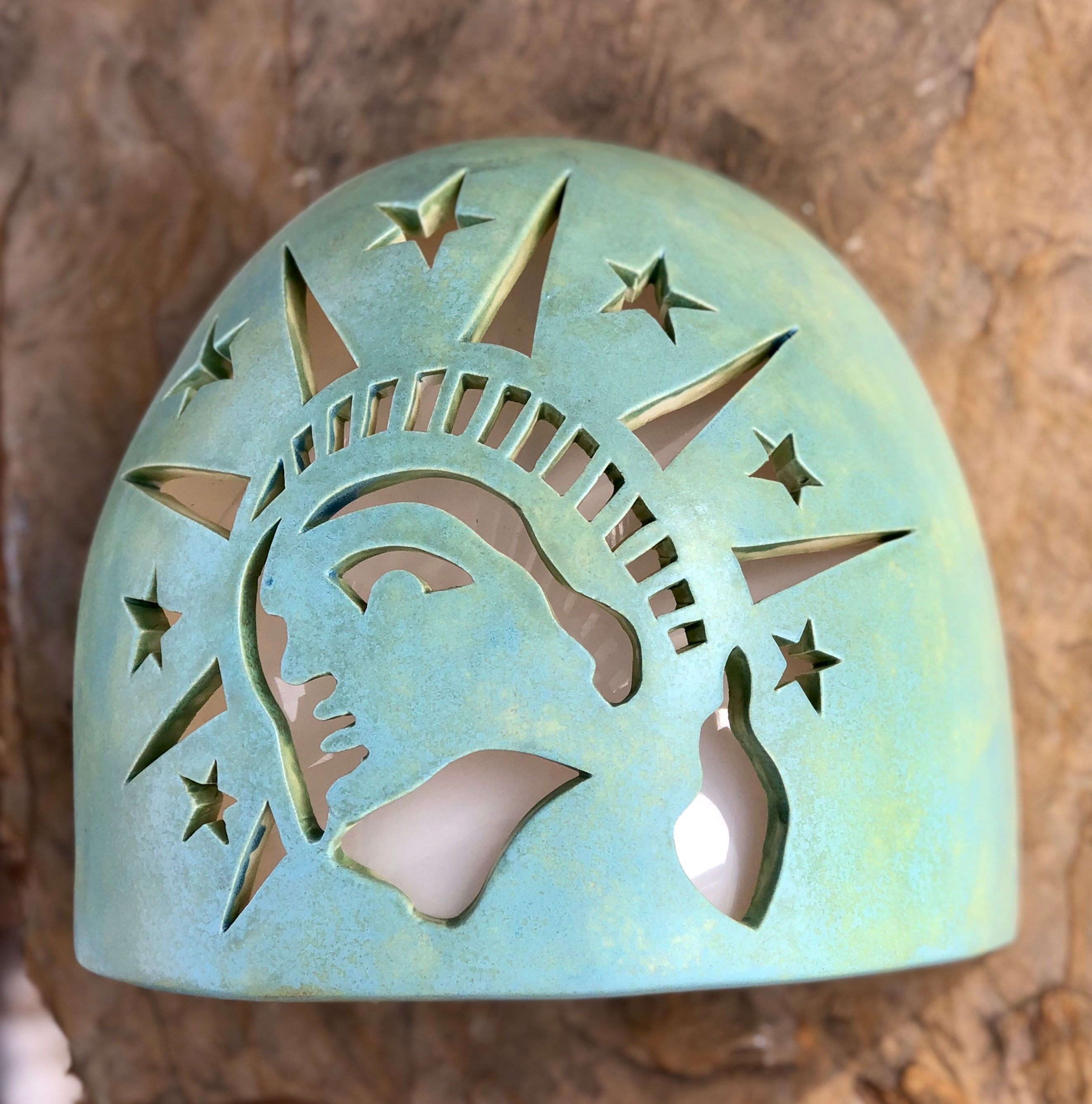 Ceramic Wall Sconce for Interior or Exterior Lighting