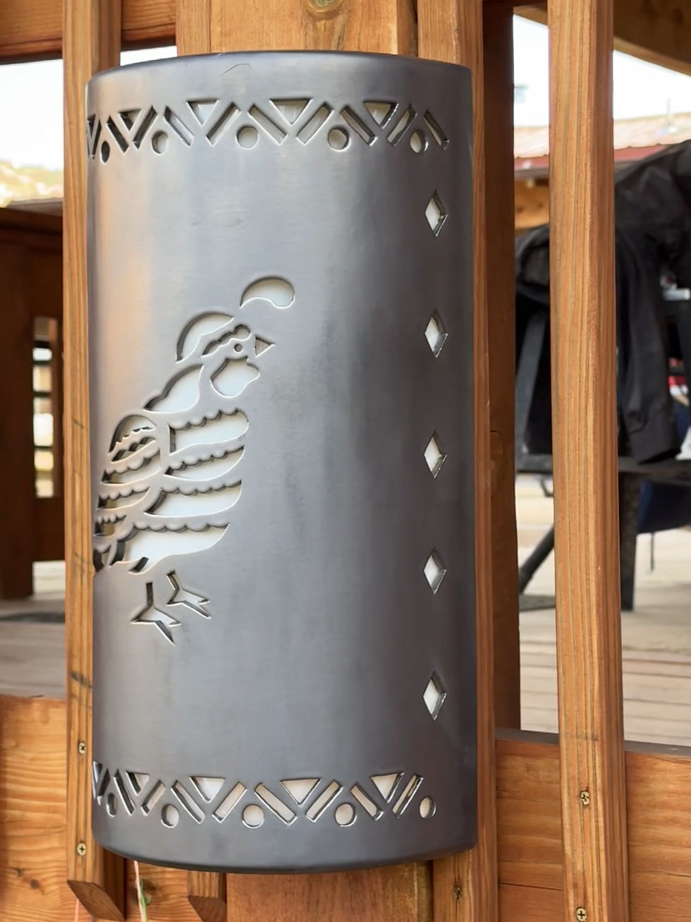Thumbnail: Ceramic Wall Sconce for Interior or Exterior Lighting - Quail and Designs Light