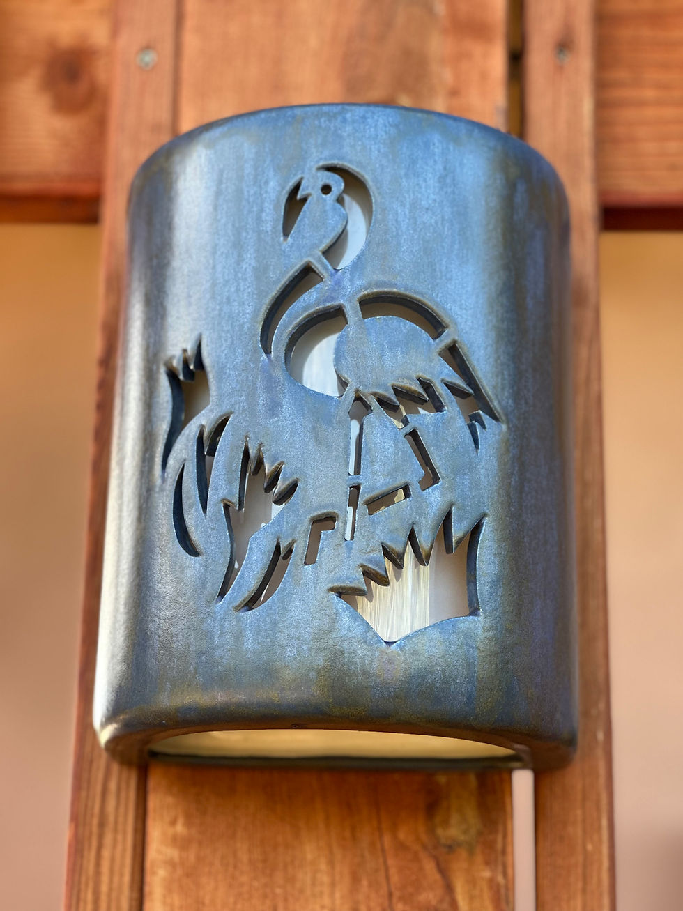 Thumbnail: Flamingo Outdoor Ceramic Wall Sconce