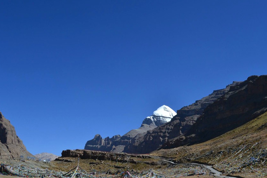Peak of Mt Kailash, viewed from the Wesak Valley
