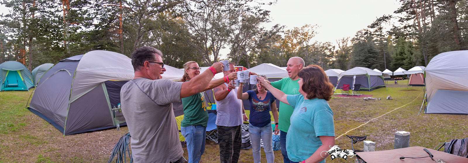 Camp Easy Ride guests — strangers become family