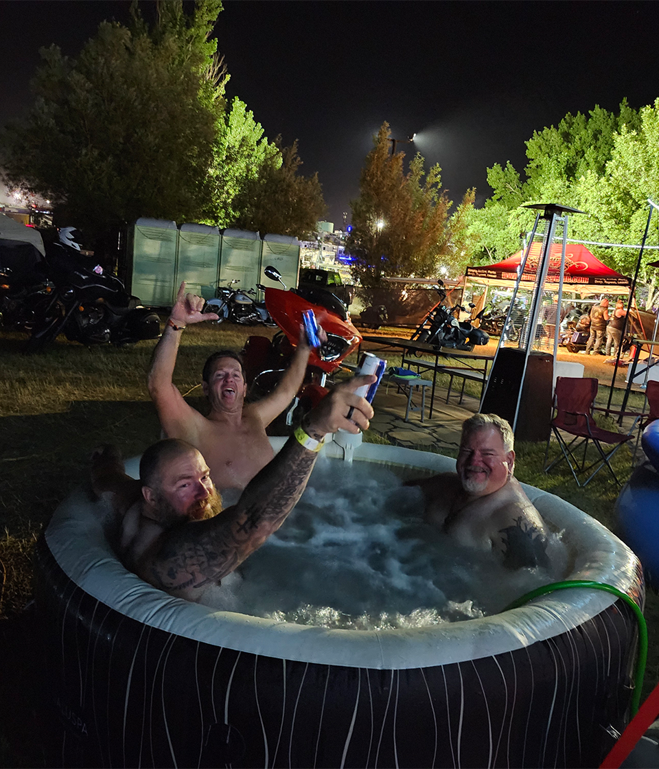 Camp Easy Ride party atmosphere