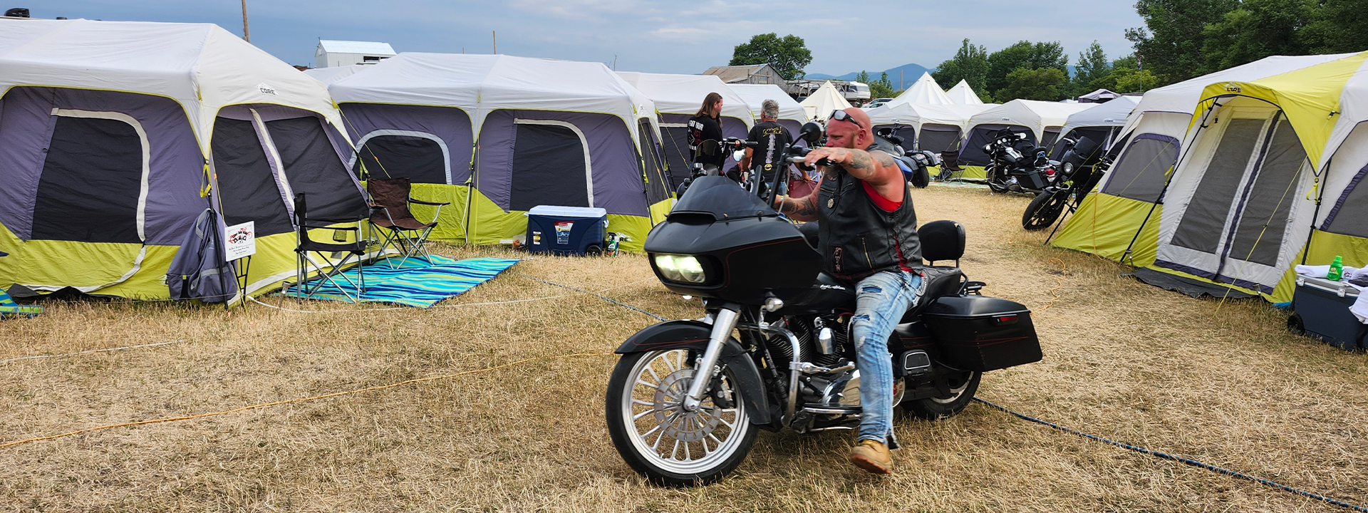 Arriving at Camp Easy Ride