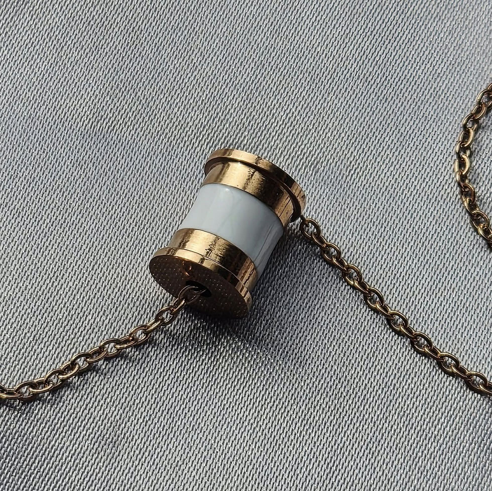 Thumbnail: DOUBLE LUCKY CLOVER CHAIN NECKLACE – Rose Gold Tone