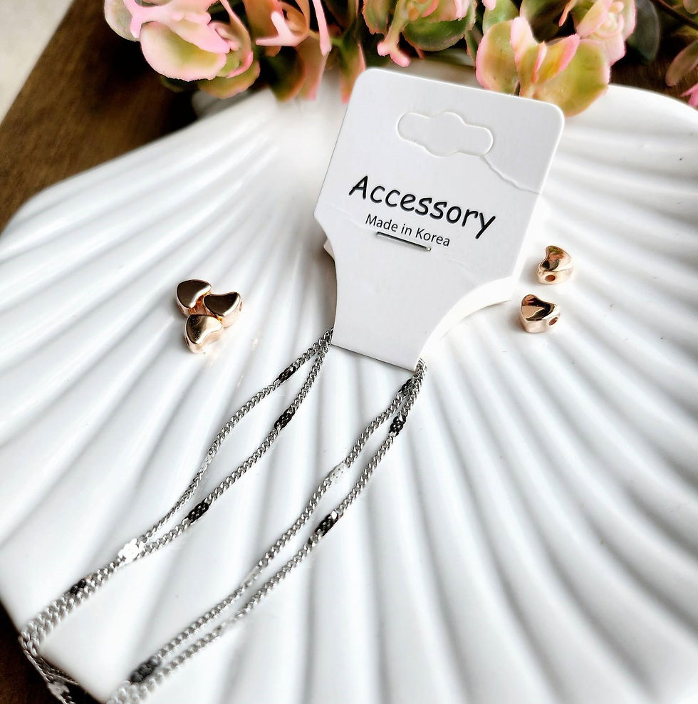 Thumbnail: WHITE SHELL IN ROMAN NUMERALS NECKLACE