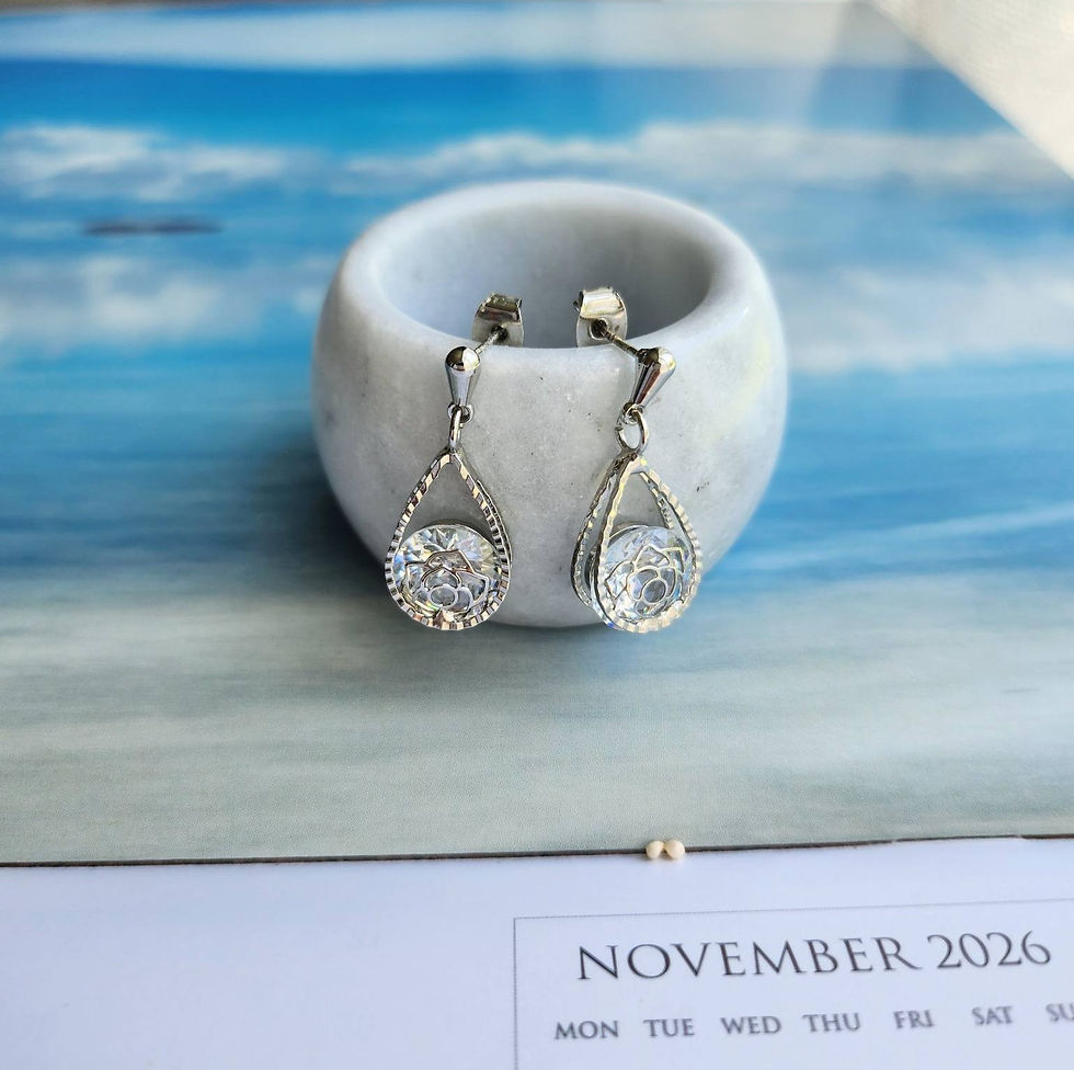 Thumbnail: CRYSTAL TEARDROP EARRINGS