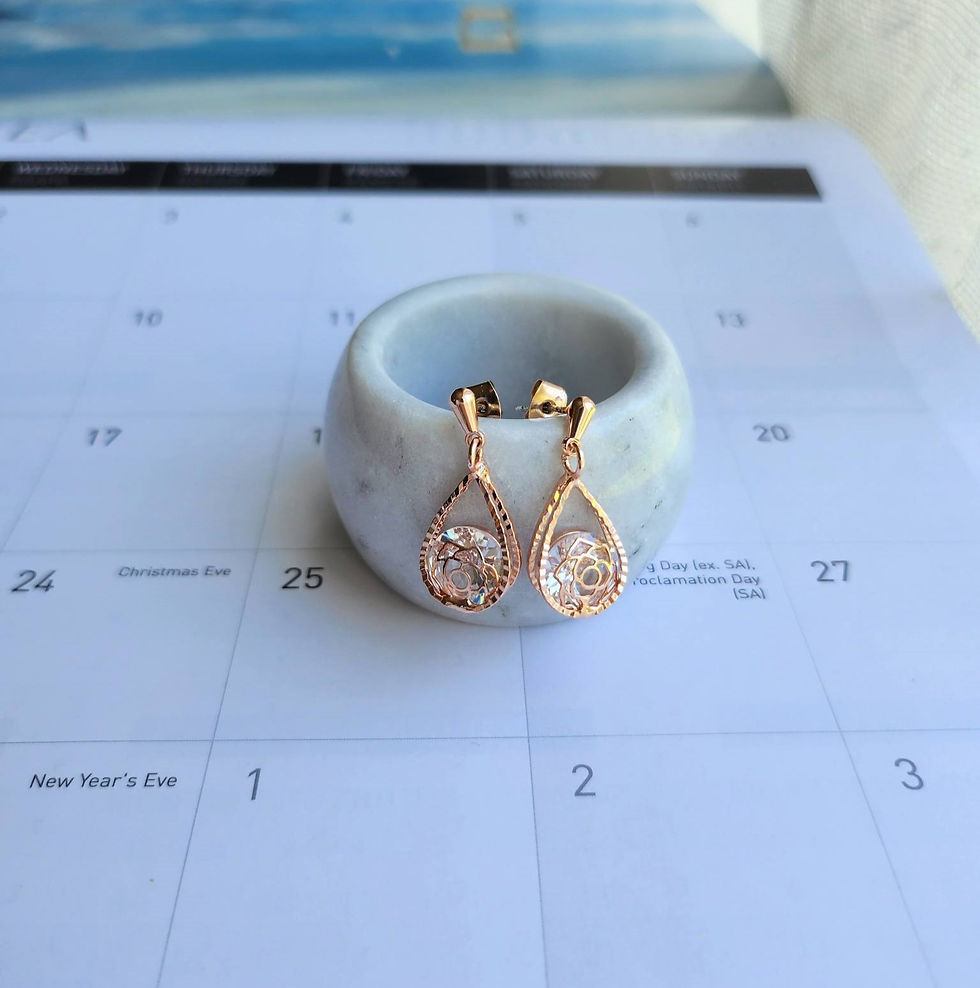 Thumbnail: CRYSTAL TEARDROP EARRINGS