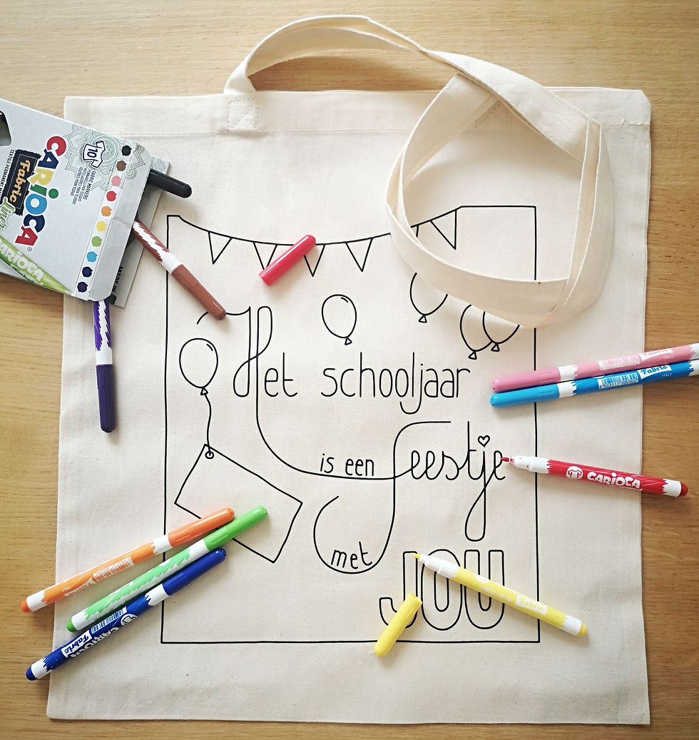 Tas Het schooljaar is een feestje met jou