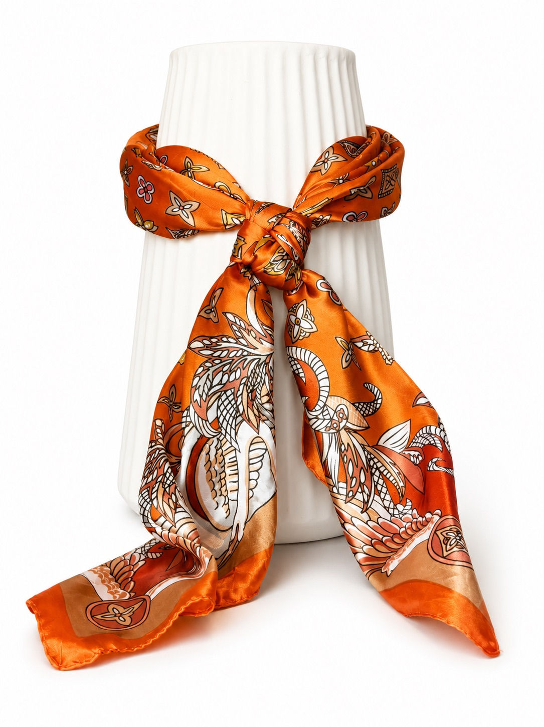 Orange Paisley Wild Rag