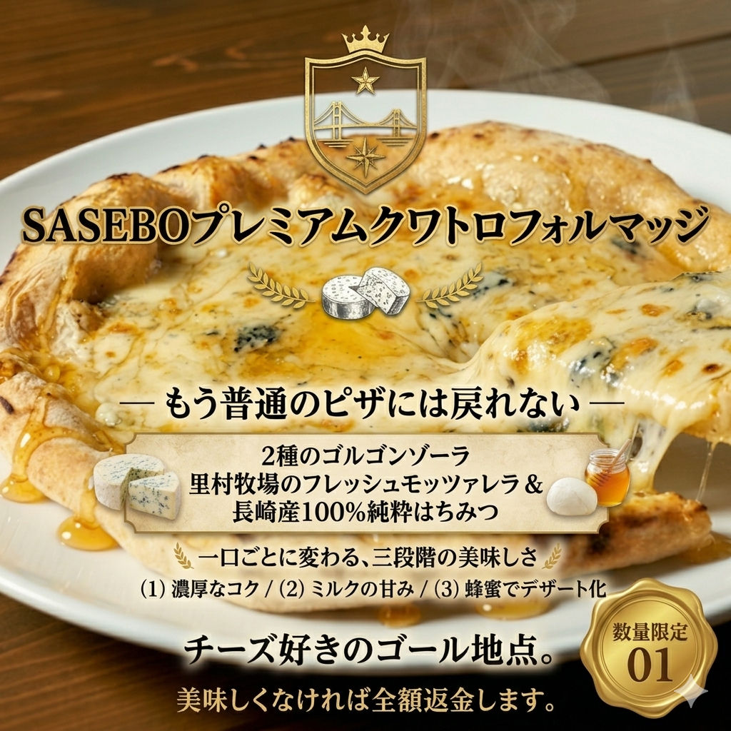 【NEW】SASEBOプレミアム☆クワトロフォルマッジ