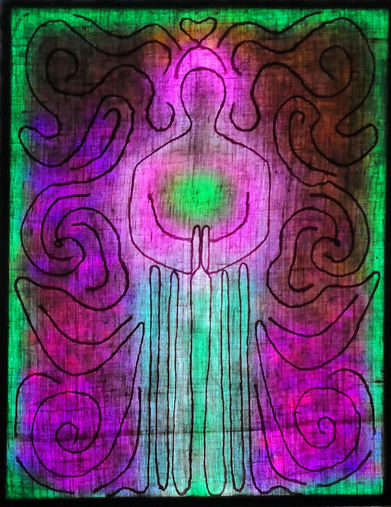 light installation ,icon, Christian icon light work , Christian art, devotional art