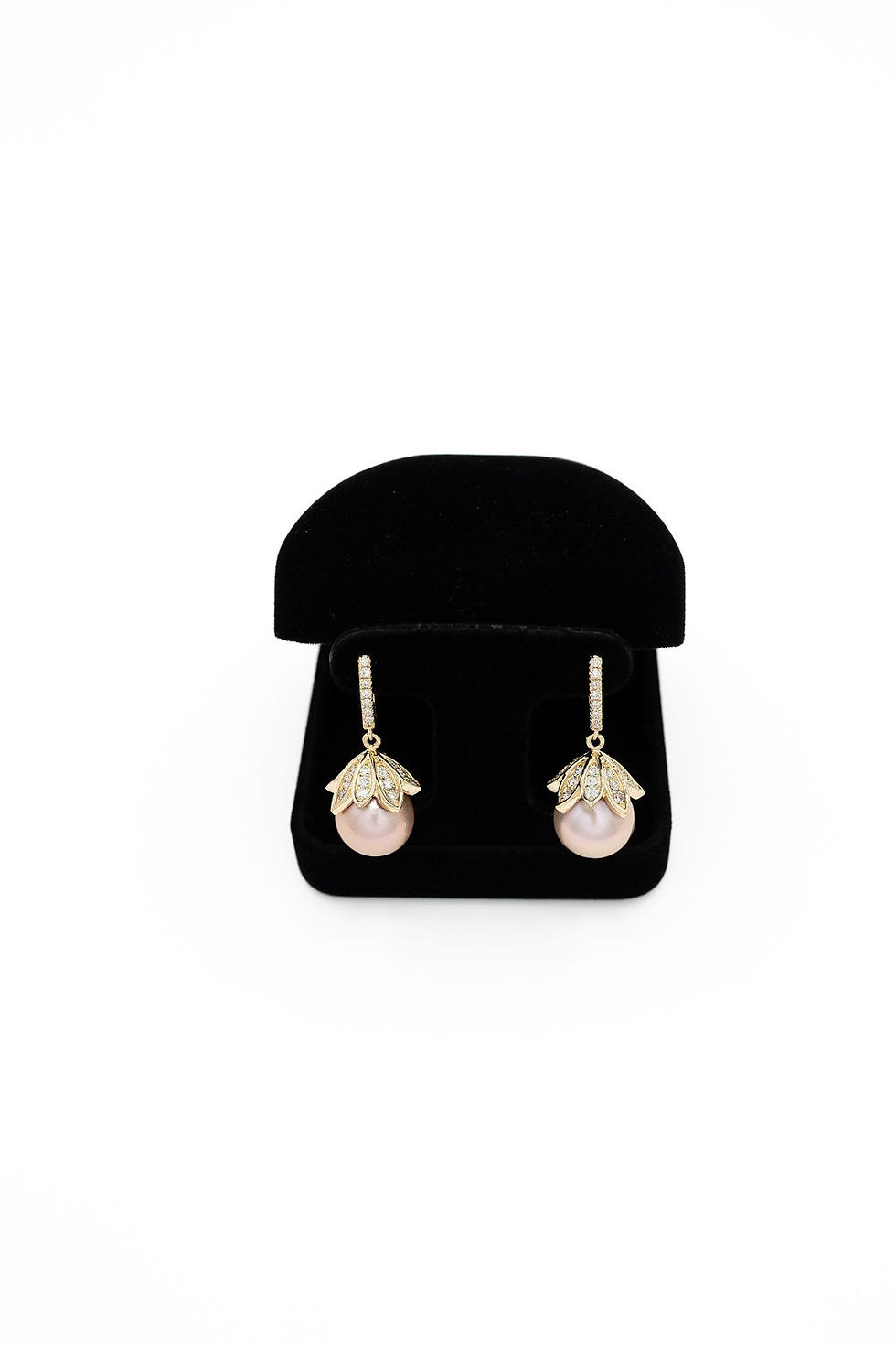 Thumbnail: South Sea Pearl & Diamond Earrings