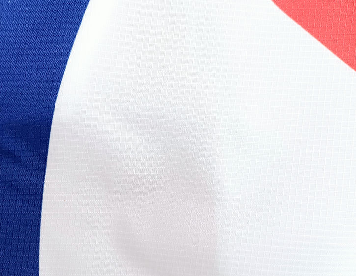 Ripstop fabric blue and white and red