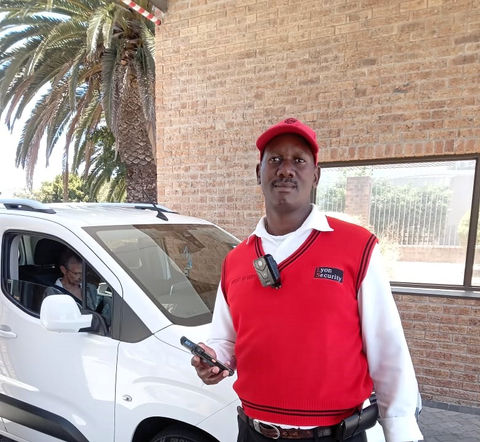 Security guard working at a gated community at Lyon Security Cape Town