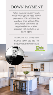 cobus vlok down payment