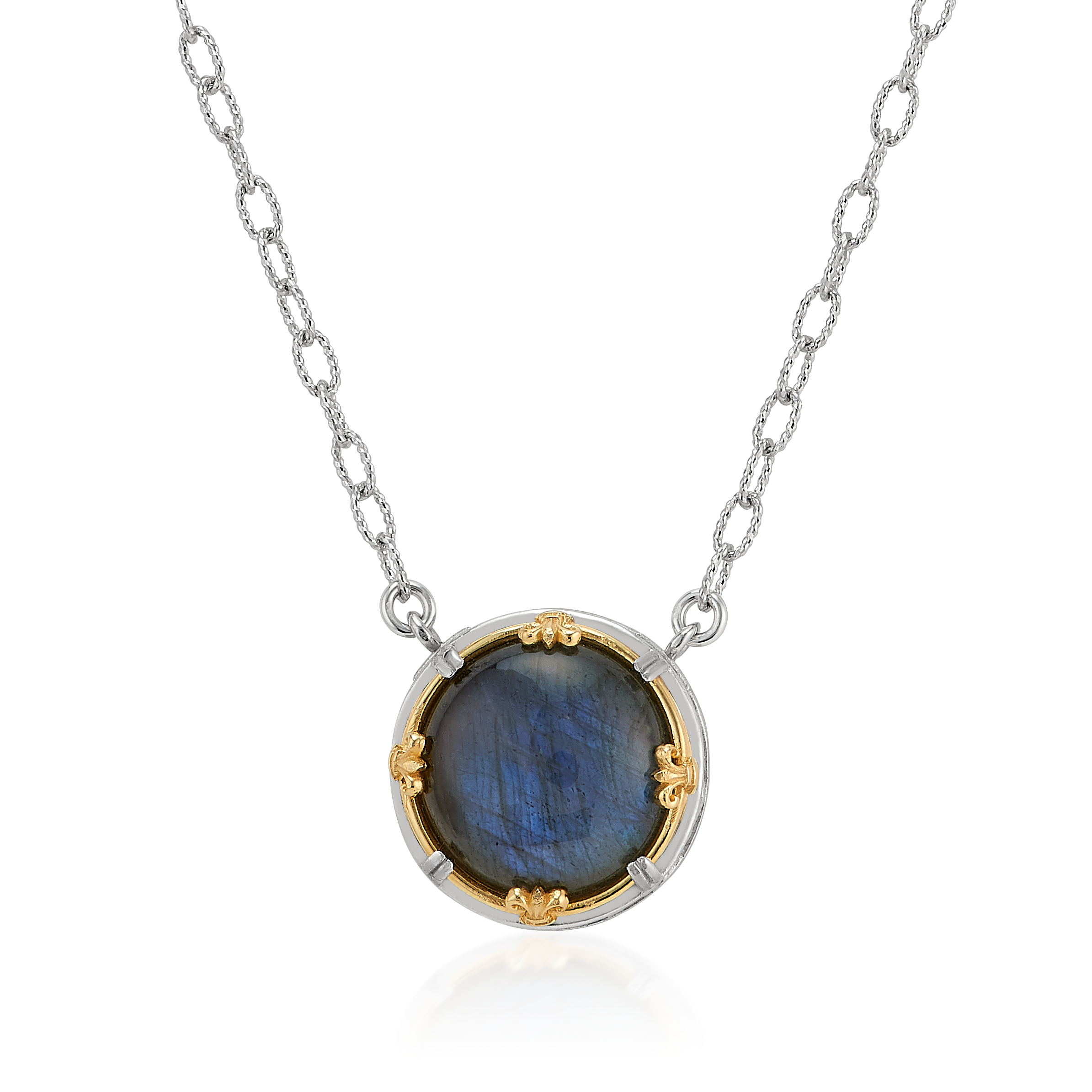 18K Large Labradorite Necklace