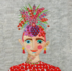 woman portrait esmeralda sandy moore original artwork