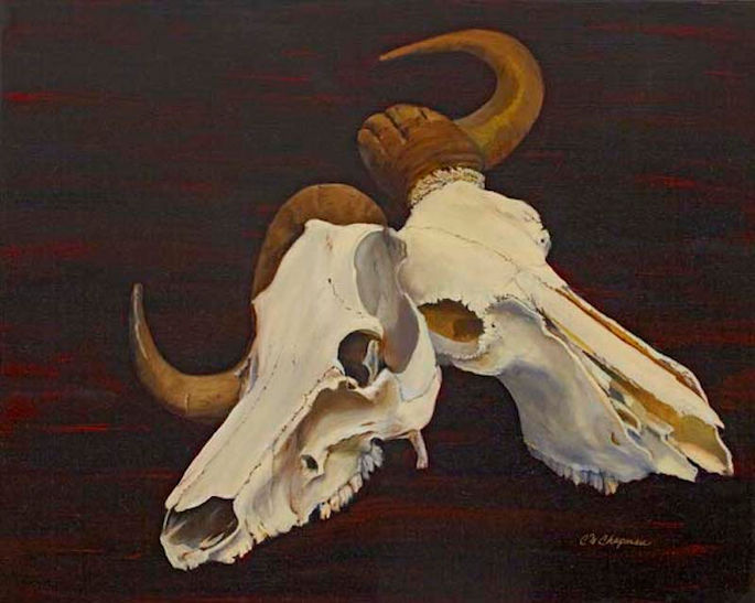 Eye for Eye by Claudia Chapman two skulls