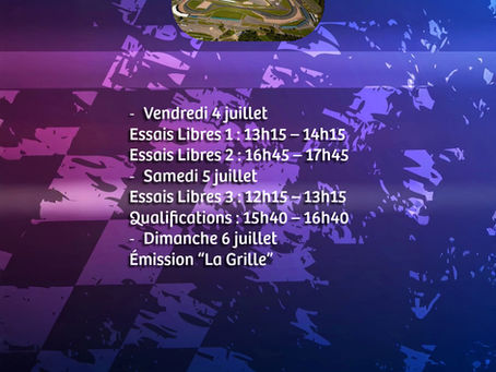 Les horaires du Grand Prix de Grande-Bretagne 
