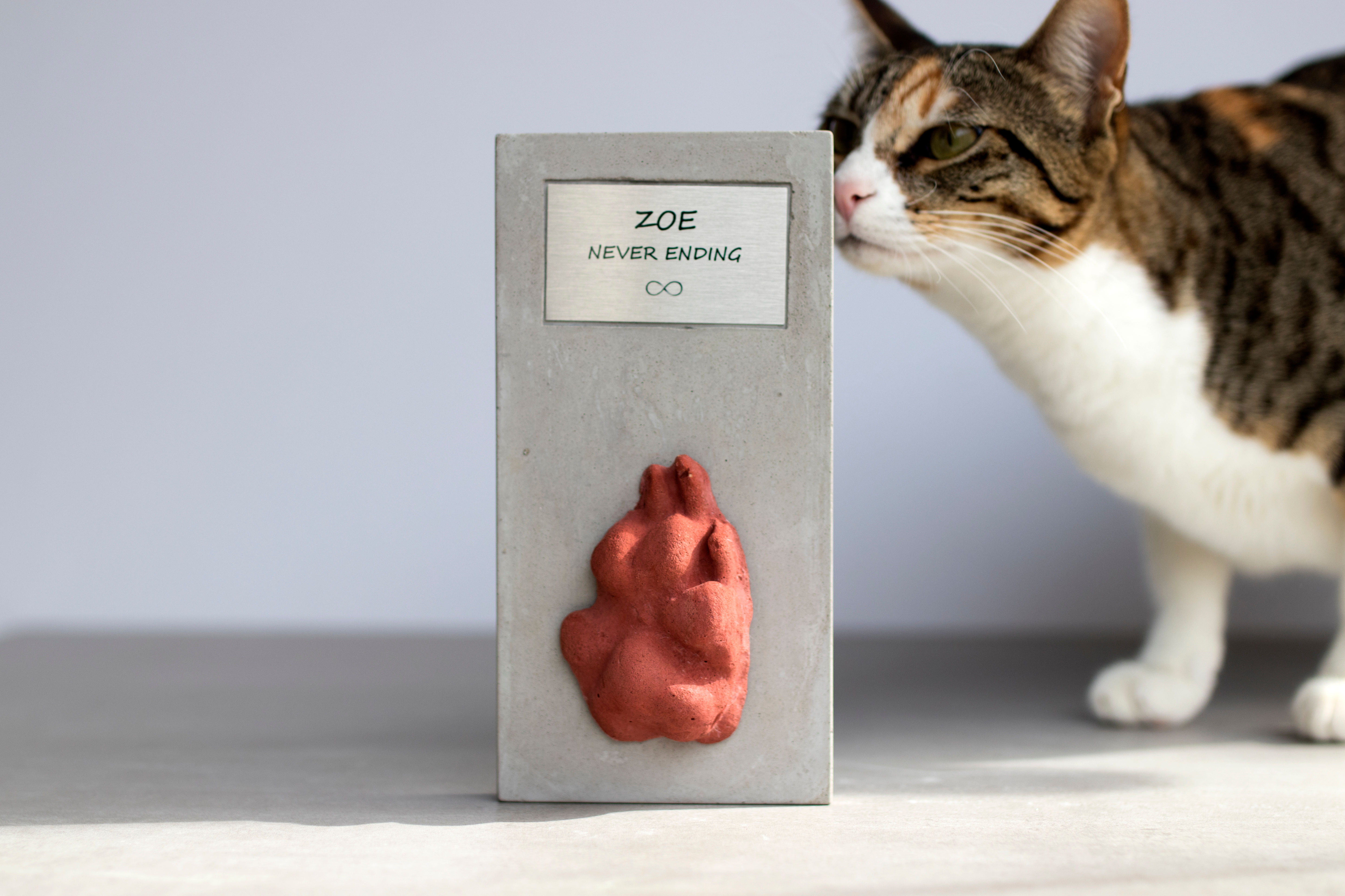 אריח הנצחה עם תג מתכת