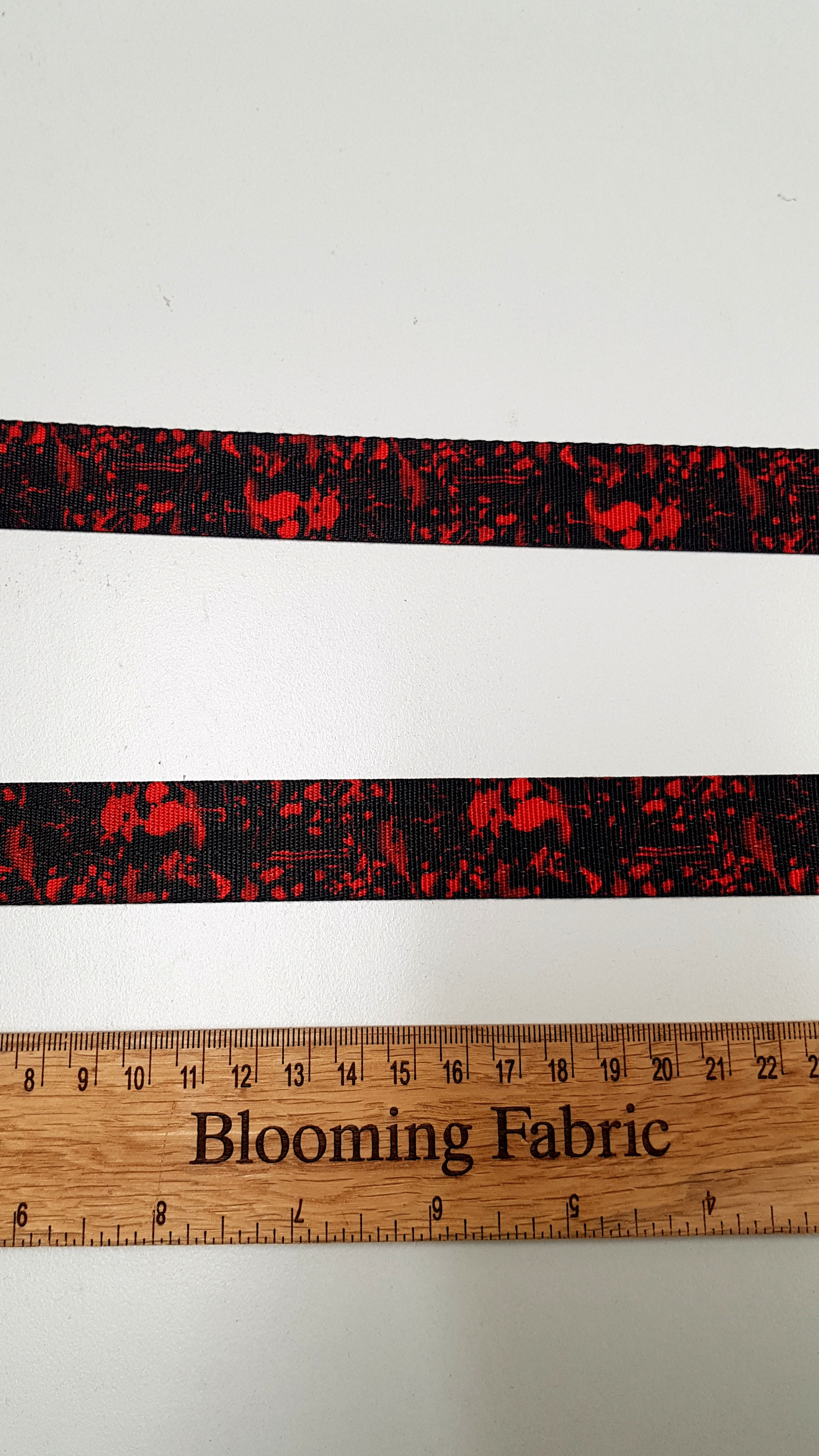 Black blood Polyester 1 inch Webbing Strap, Seatbelt Webbing