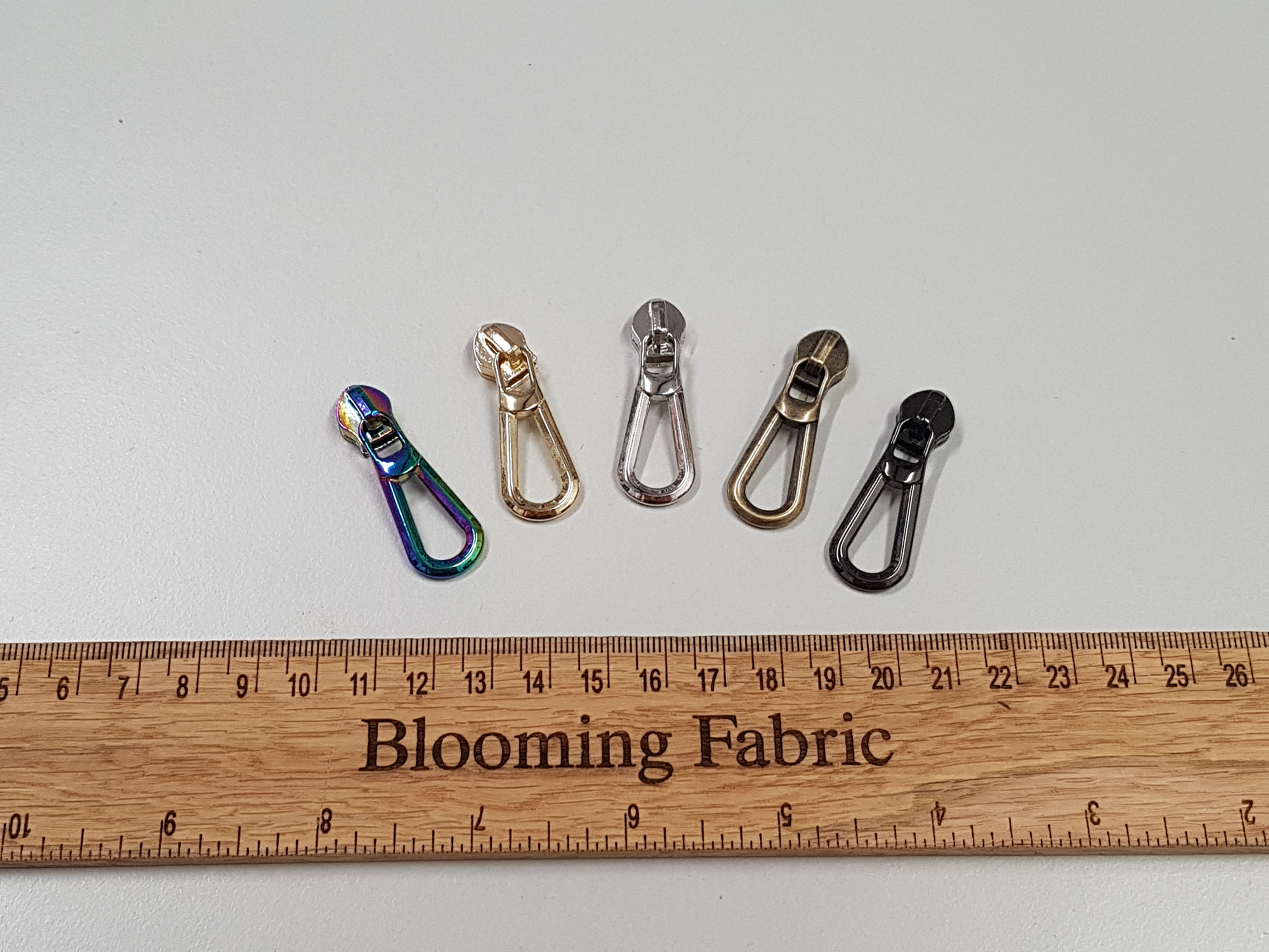 Metal Zip Slider Teardrop style Zipper Pull - #5 zip slider for Size 5 zip
