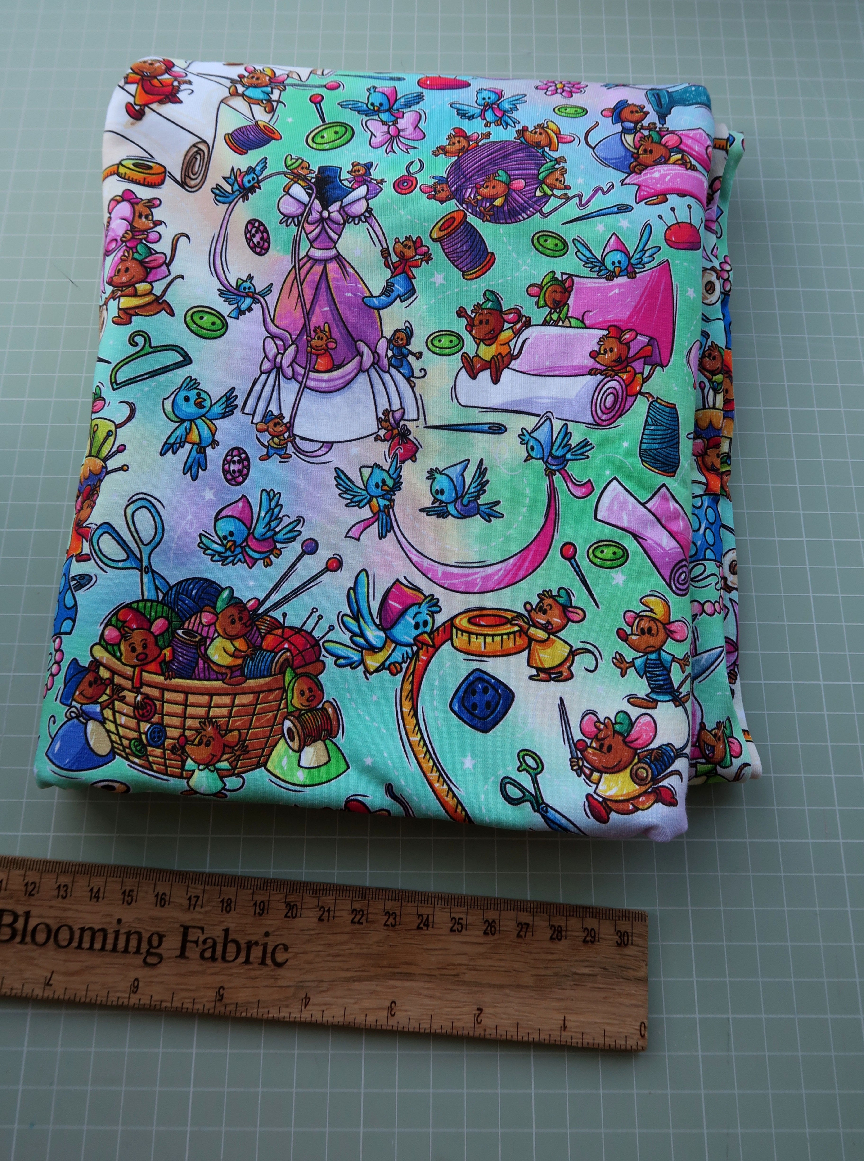 Last 43" x 58" Mice Cotton Lycra Cotton jersey