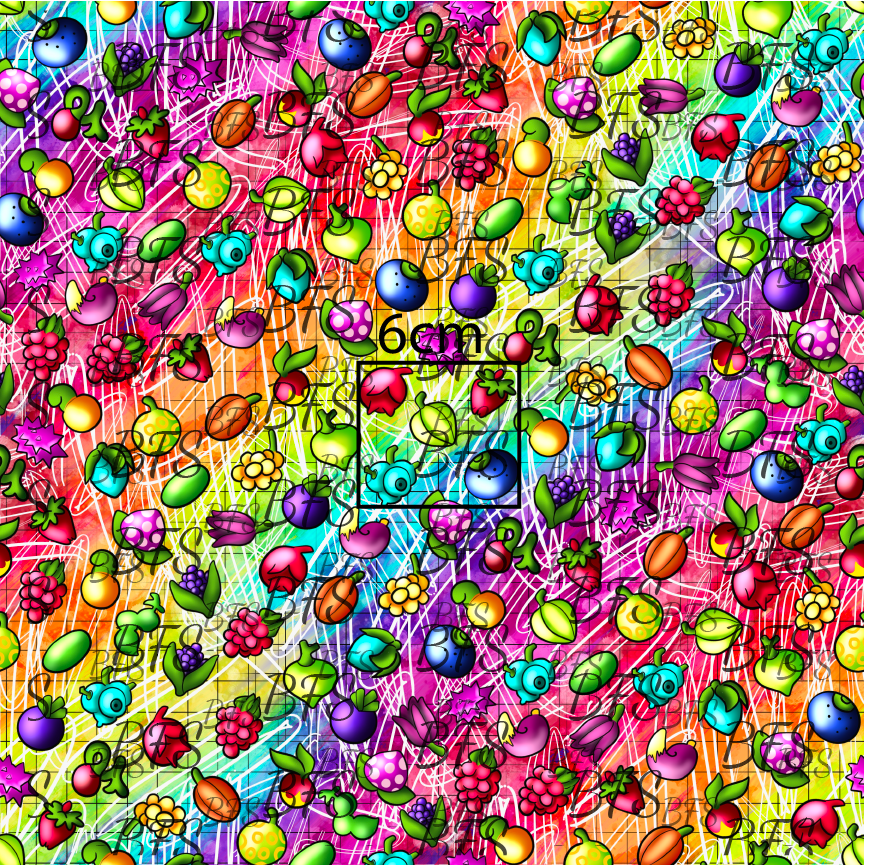 *Pre-order - Garden friends berries on watercolours 1.05 - 15.05 - round 3
