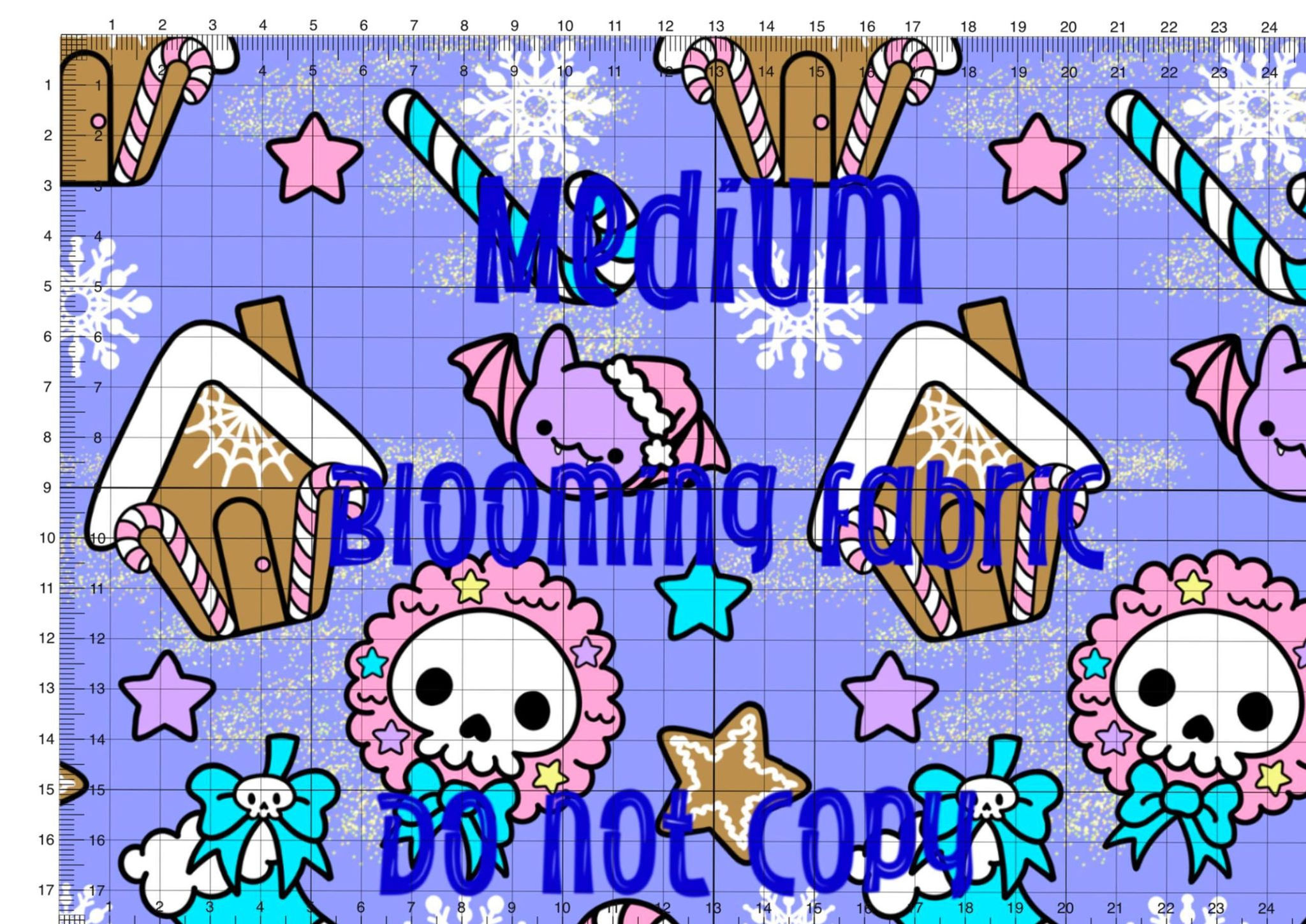 Kawaii Christmas 100% Cotton woven fabric 2