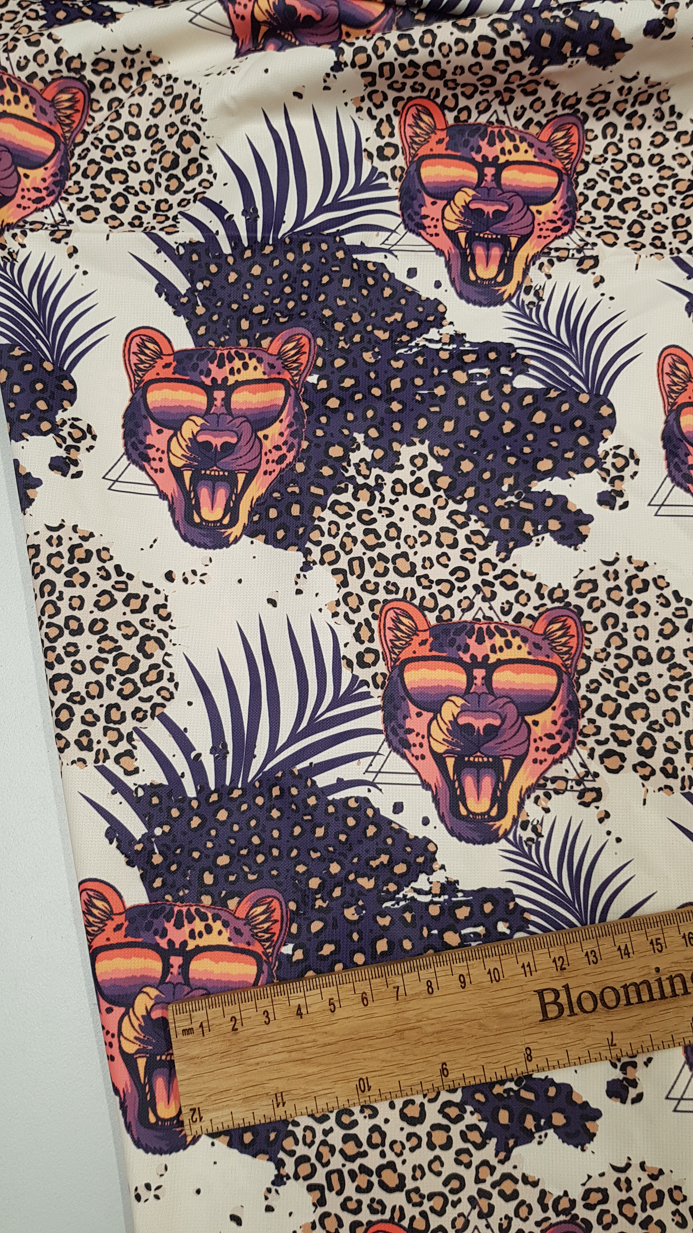 Neon animal print Raincoat tex waterproof lightweight fabric