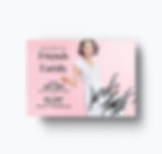 Direct mail postcard design for women's clothing brand in Manhattan