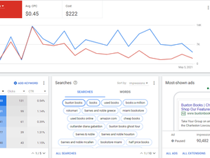 Google Ads dashboard illustrating campaign performance and paid search strategy review
