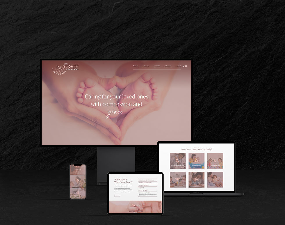 Website redesign strategy for nanny agency on Long Island