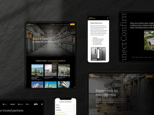 Custom WordPress website design for Liberty Doorworks commercial door manufacturer on Long Island