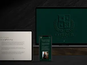 Corder & Co. custom website showcasing Luxury Web Design for estate management