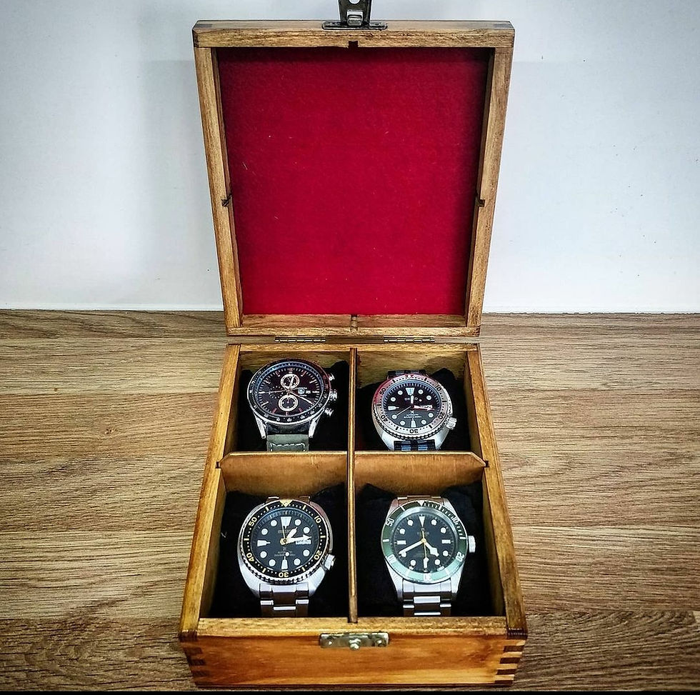 Thumbnail: 4 Piece Watch Box (Initials Included)